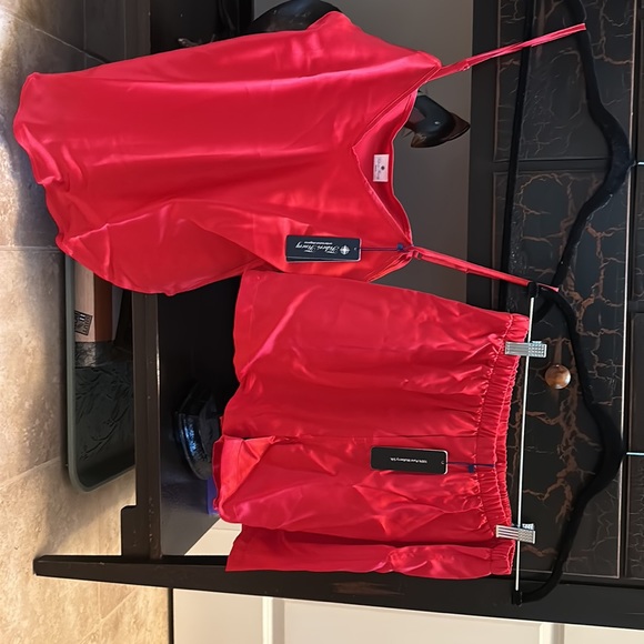 FISHERS FINERY Women's 100% Mulberry Silk Cami and Boxer Pajama Set - Picture 9 of 17